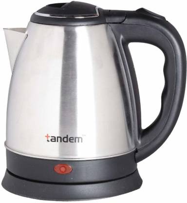 Tandem 1500 Electric Kettle 1.5 Liter Stainless Steel, 1500watts - Black, Silver Tandem 1500 Electric Kettle 1.5 Liter Stainless Steel, 1500watts - Black, Silver